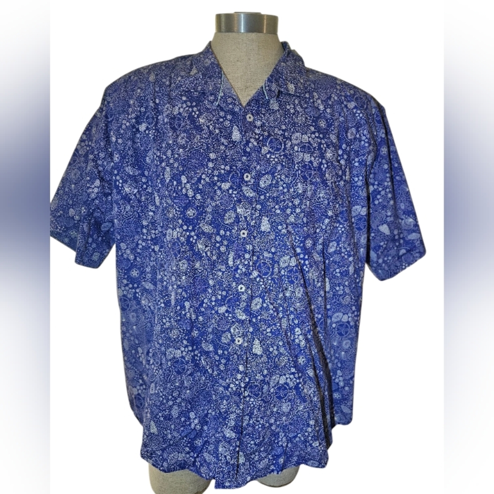 Charleston Blue Patterned Men's Shirt